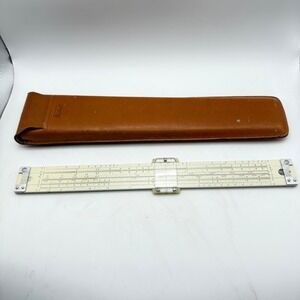 Vintage Pickett n1010-T Slide Rule Engineering Math Tool with Leather Case